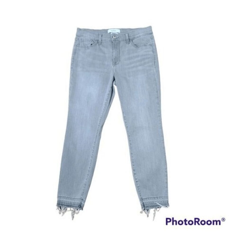 Pistola Distressed Grey Skinny Ankle Jeans Style P8552-PET size 28